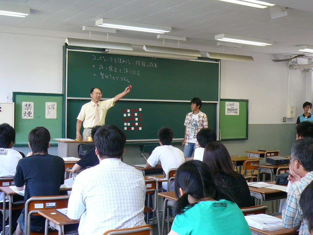 CS Unplugged in a High School Classroom, Japan